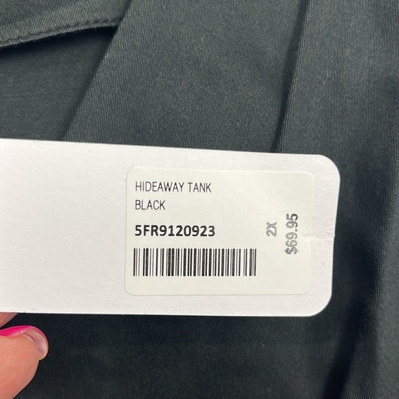 Soft Surroundings Womens Hideaway Tank 2X Black Pullover Sleeveless 100% Modal - Picture 4 of 12